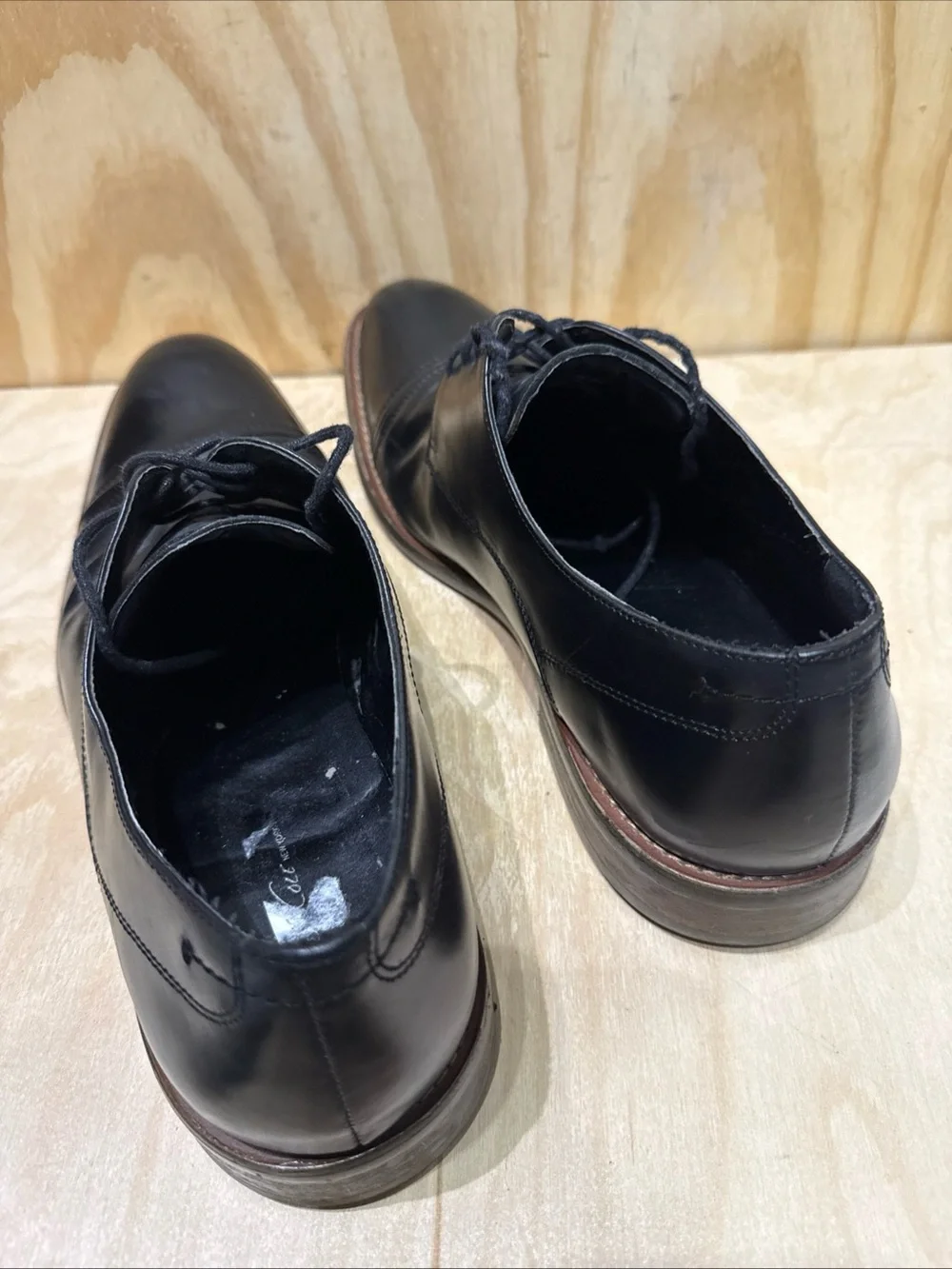 Kenneth Cole REACTION Men's Black Classic Cap Toe Lace Up Oxford Size 13